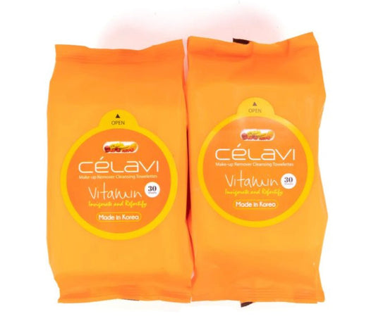 Celavi Makeup Remover Cleansing Wipes Removing Towelettes 2 Packs